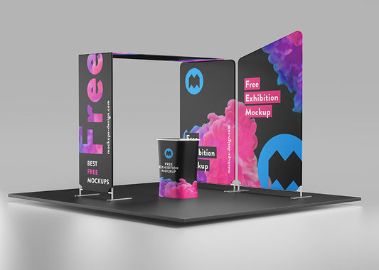 Free Exhibition Stage Mockup