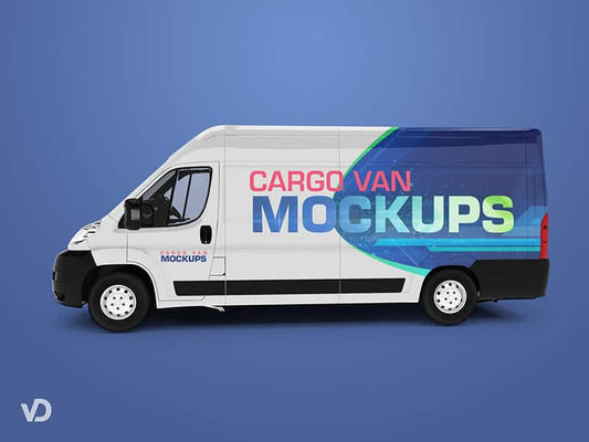 Free Van Cargo Mockups