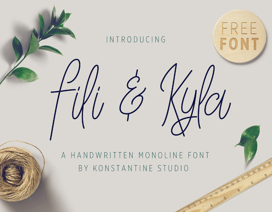 Free Fili and Kyla Monoline Font
