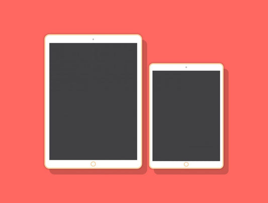 Free Flat 2D Apple iPad Pro Mockup