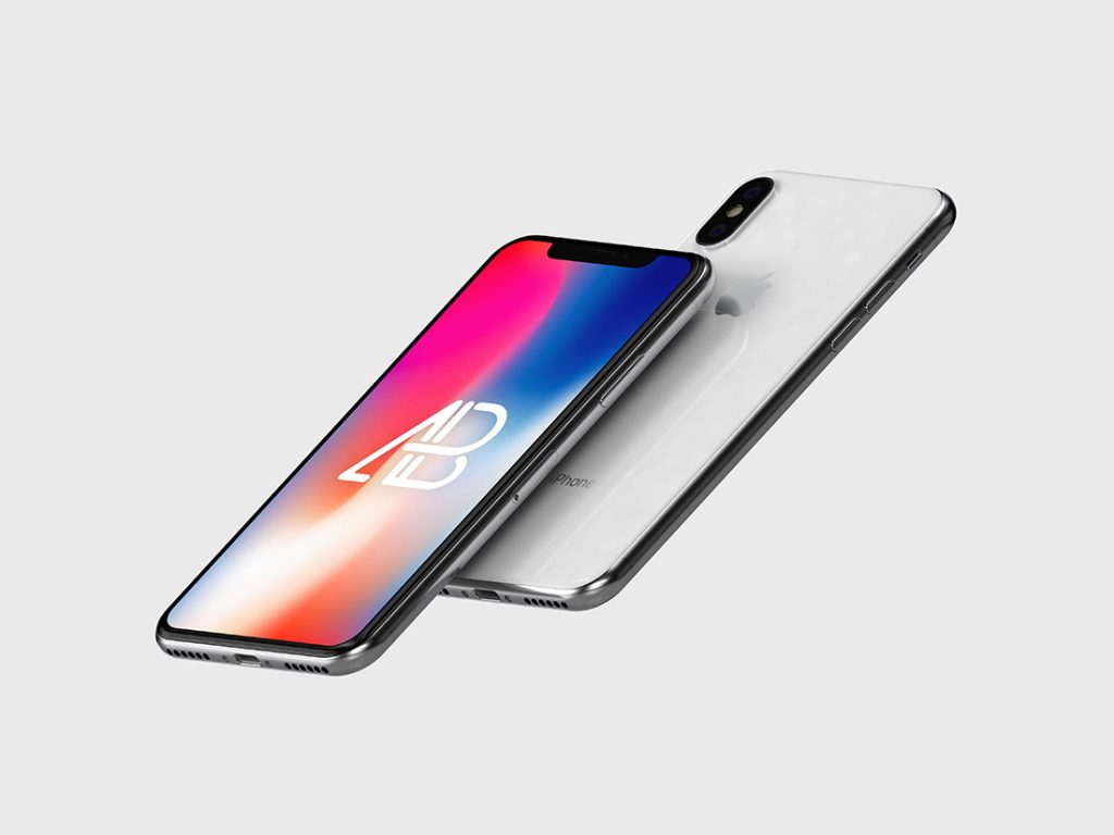 Free Floating High-Resolution iPhone X PSD Mockup