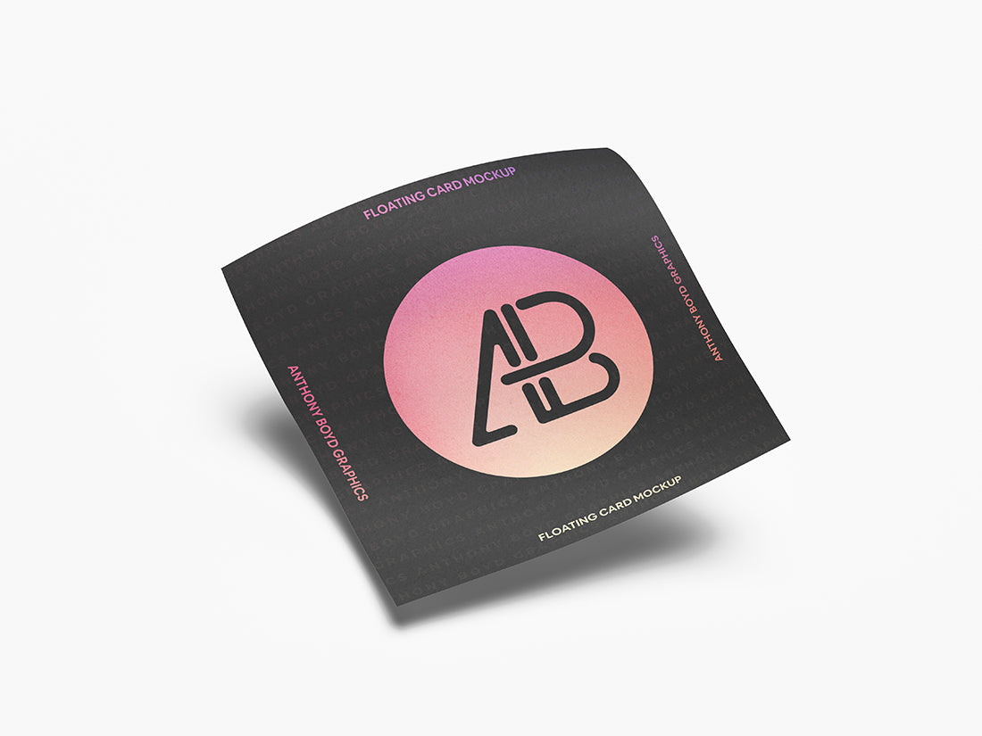 Free Floating Card PSD Mockup β CreativeBooster
