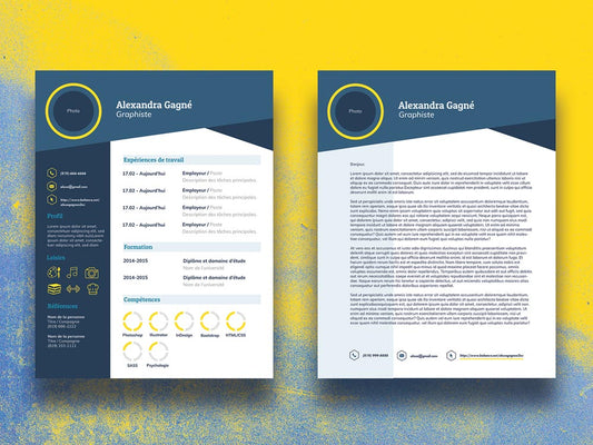 Free Infographic CV Resume Template with Cover Letter in Illustrator (AI) and Microsoft Word (DOC) Formats