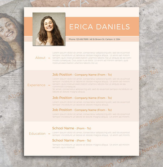 Free Modern Professional Resume Template in Photoshop (PSD) Format