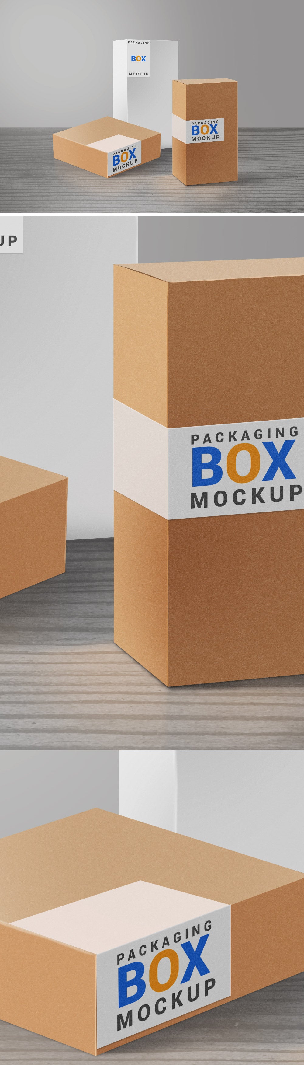 Free Product Packaging Boxes PSD Mockup