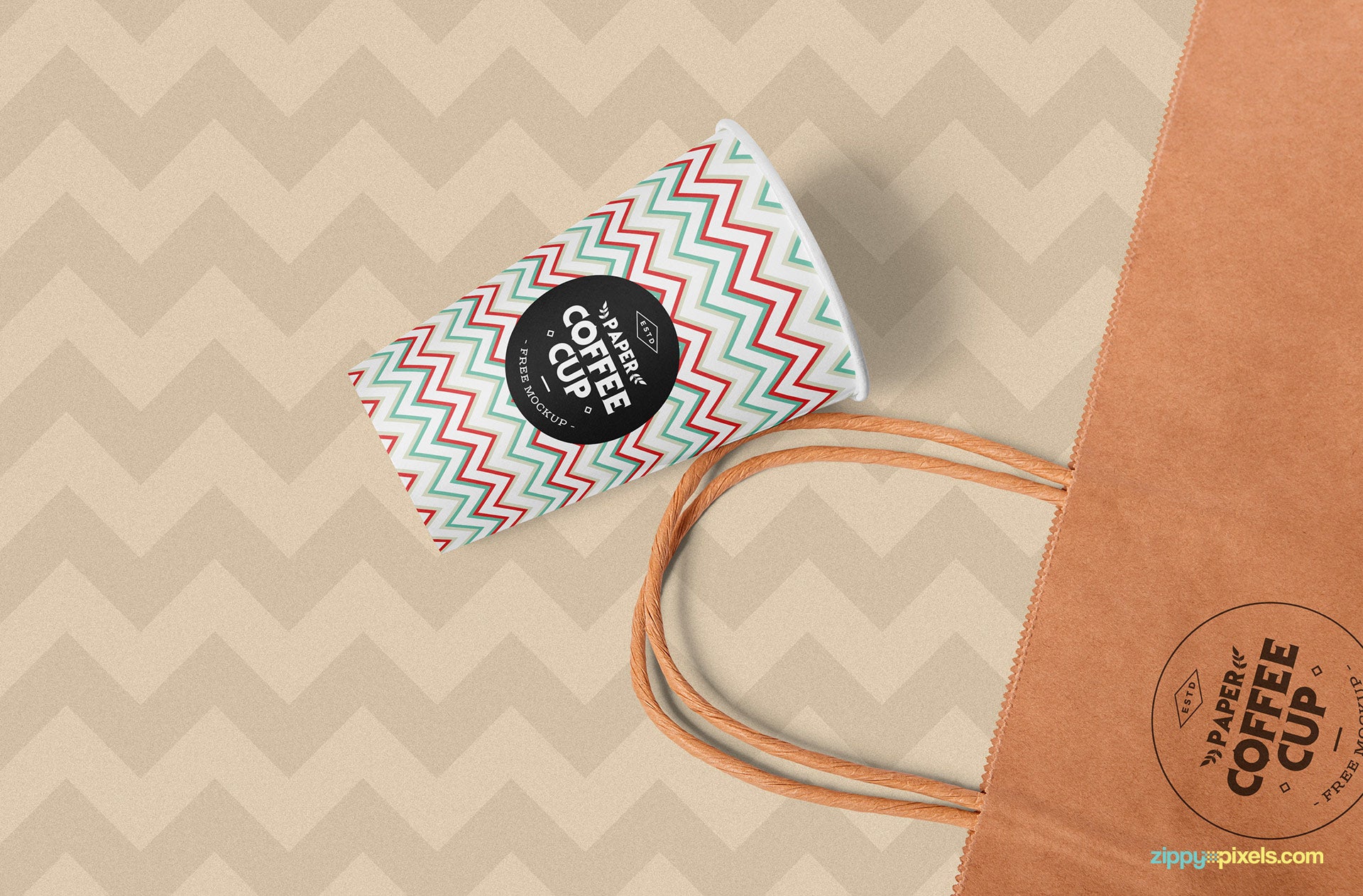 Free Paper Cup Mockup PSD – CreativeBooster