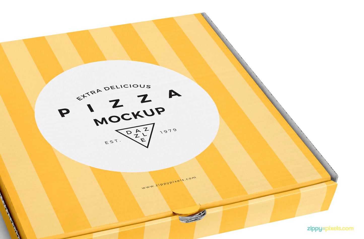 Free Delicious Pizza Box Mockup