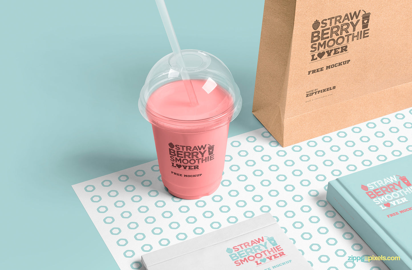 Free Mouth-Watering Transparent Plastic Cup Mockup