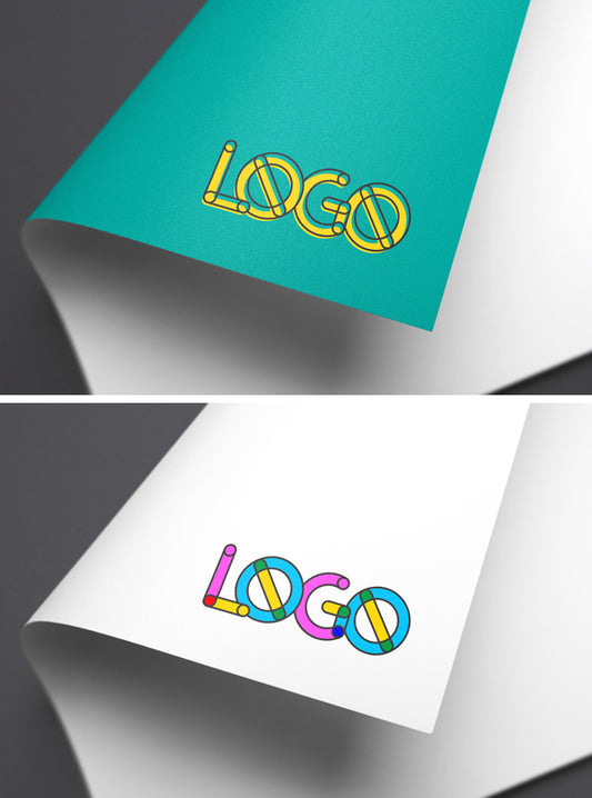 Free Full-Color Paper Logo MockUp