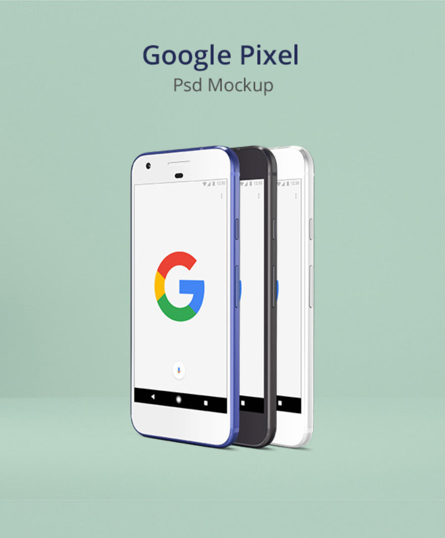 Free Google Pixel PSD Mockup