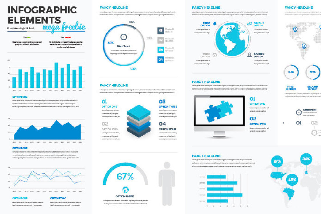 Infographic Vectors Mega Collection – CreativeBooster