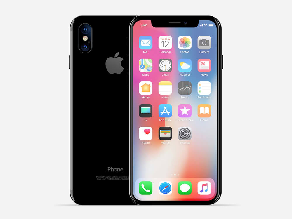 Free iPhone X Mockup in a Hand