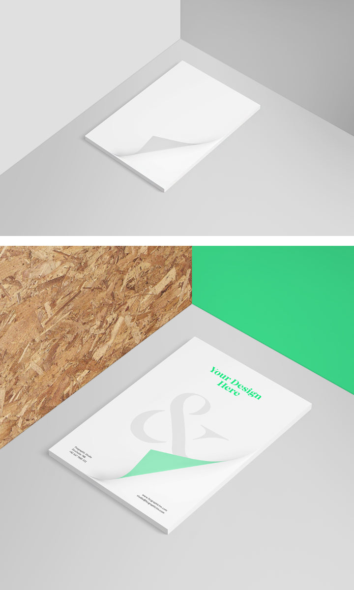 Free Clean and White Letterhead Mockup