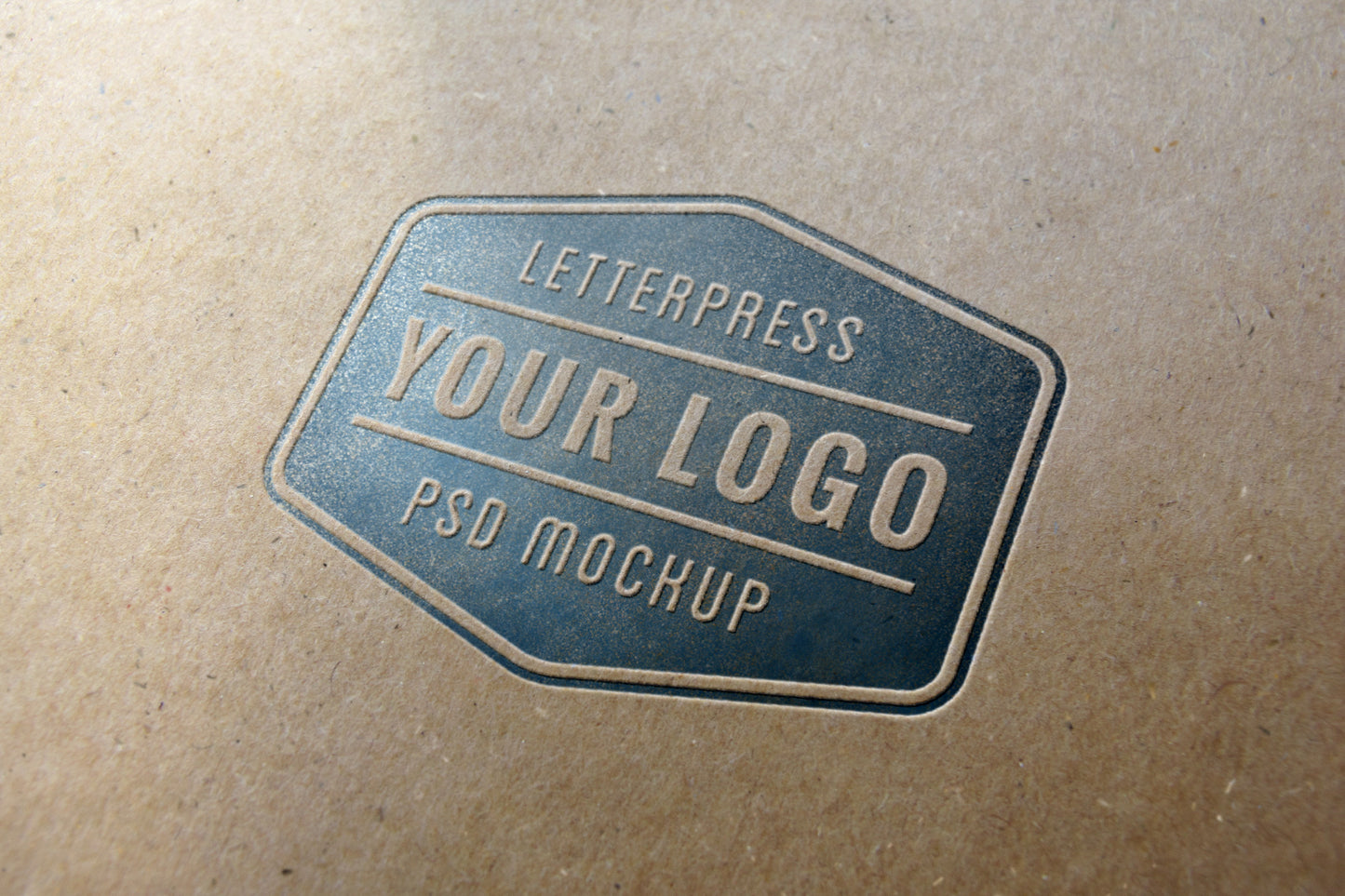 Free Letterpress Logo MockUp