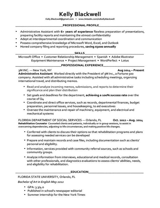 Free Mid-Level Career Resume Templates in Microsoft Word Format