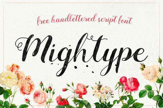 Mightype Free Handlettered Script Font By AF Studio