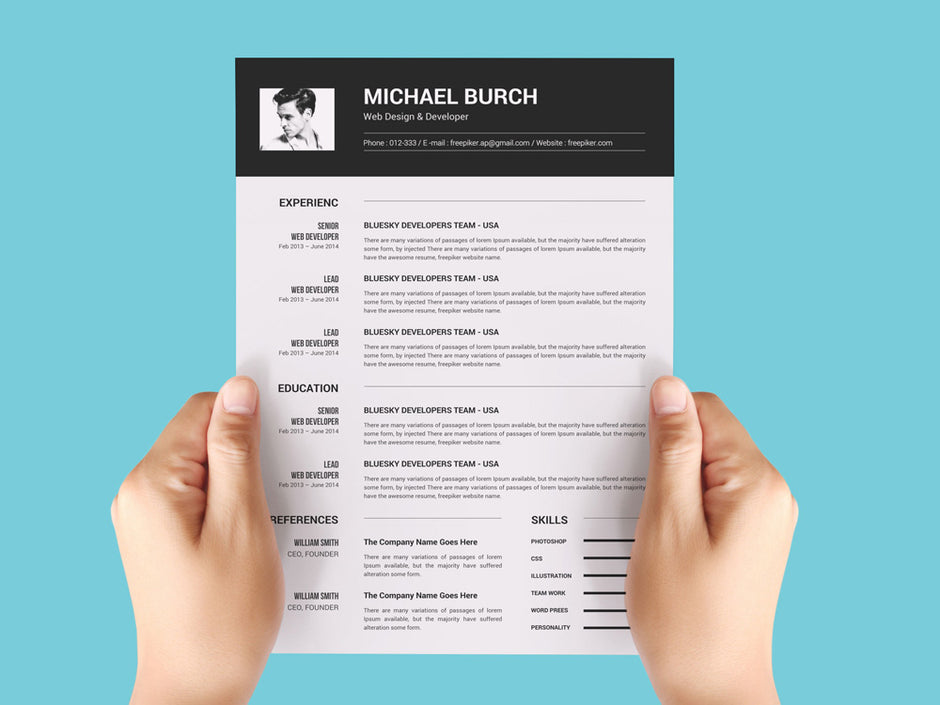 Free Resume Templates – tagged 