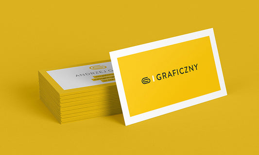 Free Business Card Mockups in a Yellow Background 4 Views