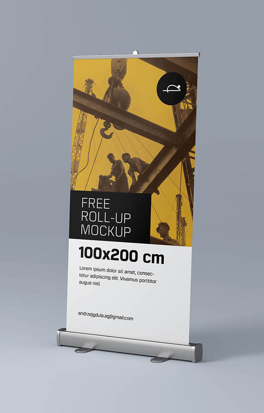 Free Business Roll-Up Advertisement Sign
