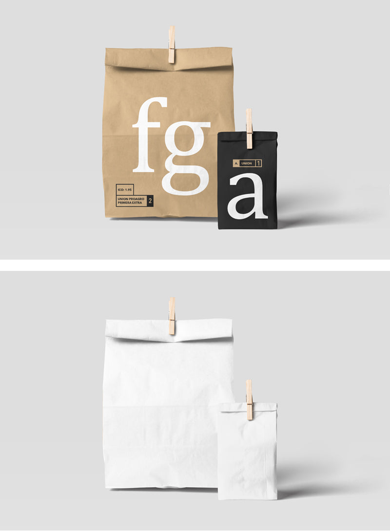 Free Set of Perfect Paper Bag Mockups