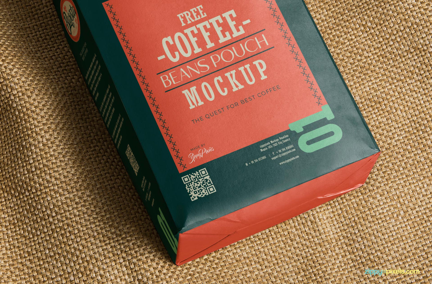 Free Classic Coffee Bag Mockup