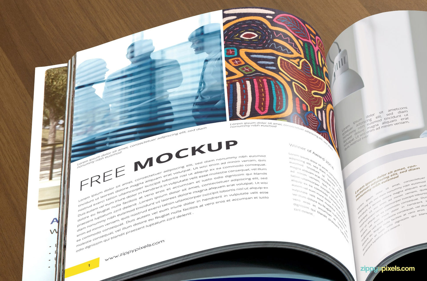 Free Realistic Catalog Brochure Mockup PSD