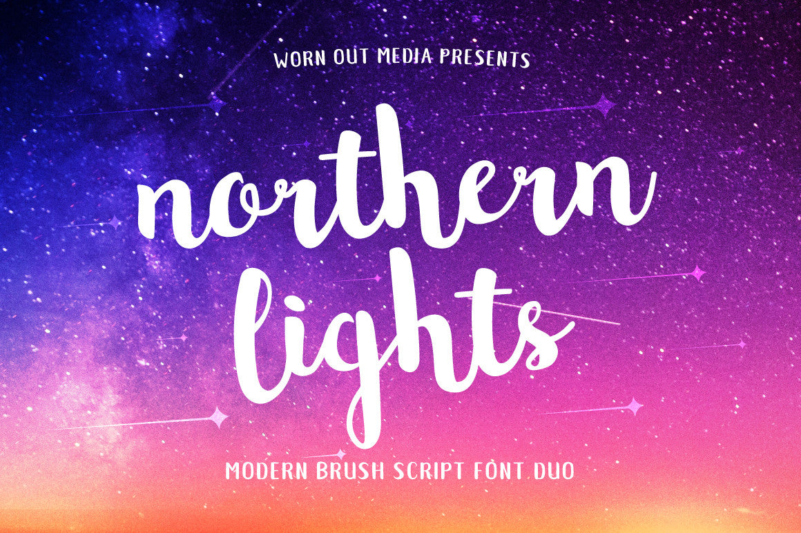 Northern Lights Font Duo – CreativeBooster