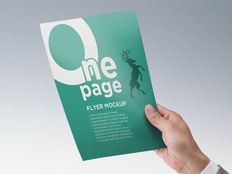 Free One Page Flyer Mockup