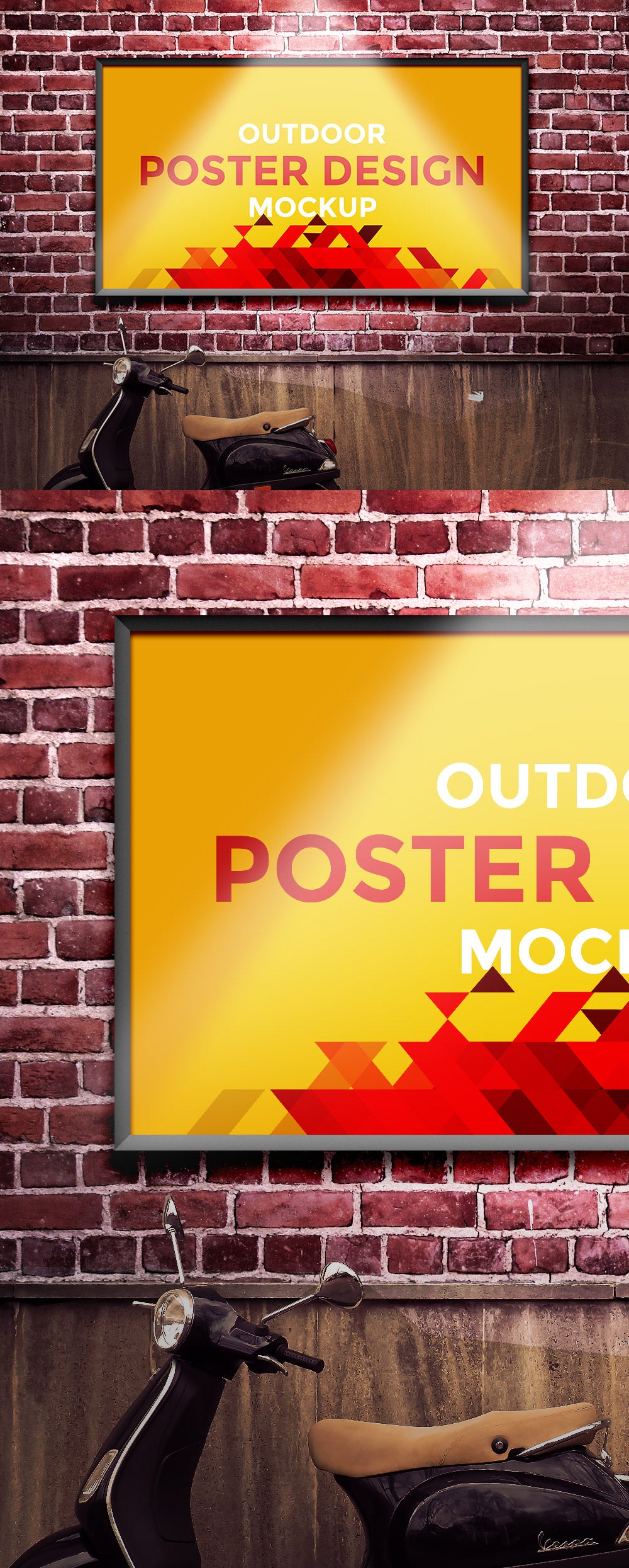Free Horizontal Outdoor Poster Design Mockup