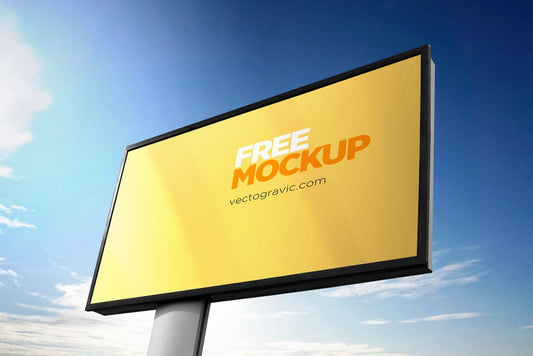 Free Clean Outdoor Sign Mockups