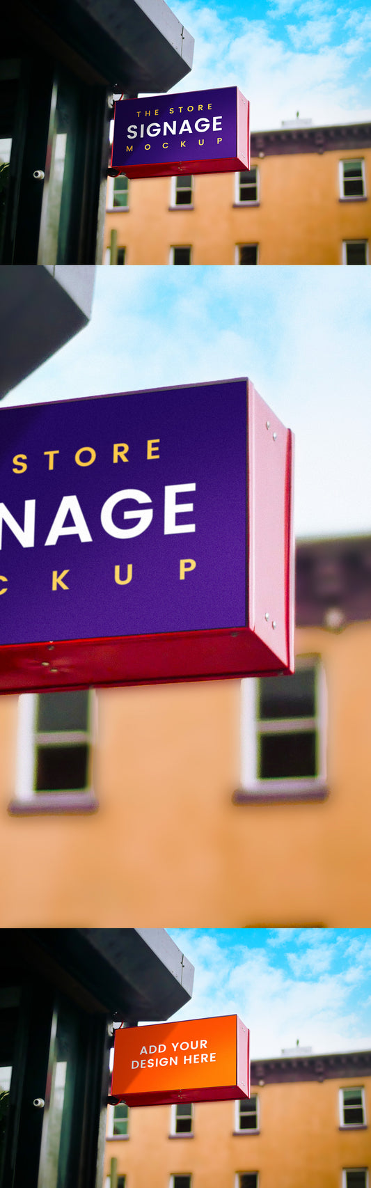Free Outdoor Store Signage Mockup