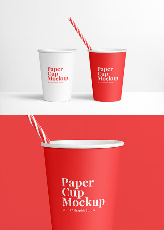 Free Paper Cup MockUp PSD