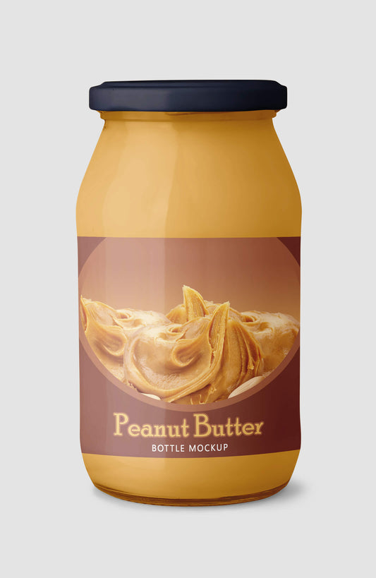 Free Peanut Butter Container Mockup