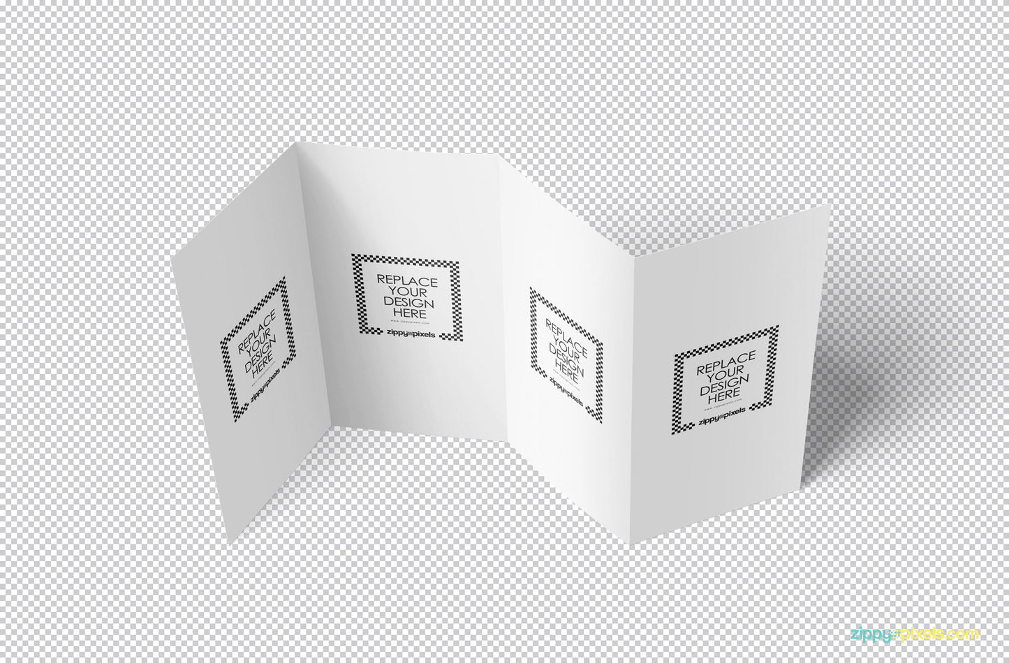 Free Photo-realistic Folded Brochure Mockup