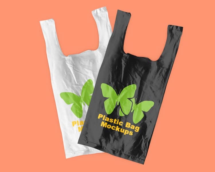 Free Set of Plastic Bag Mockups