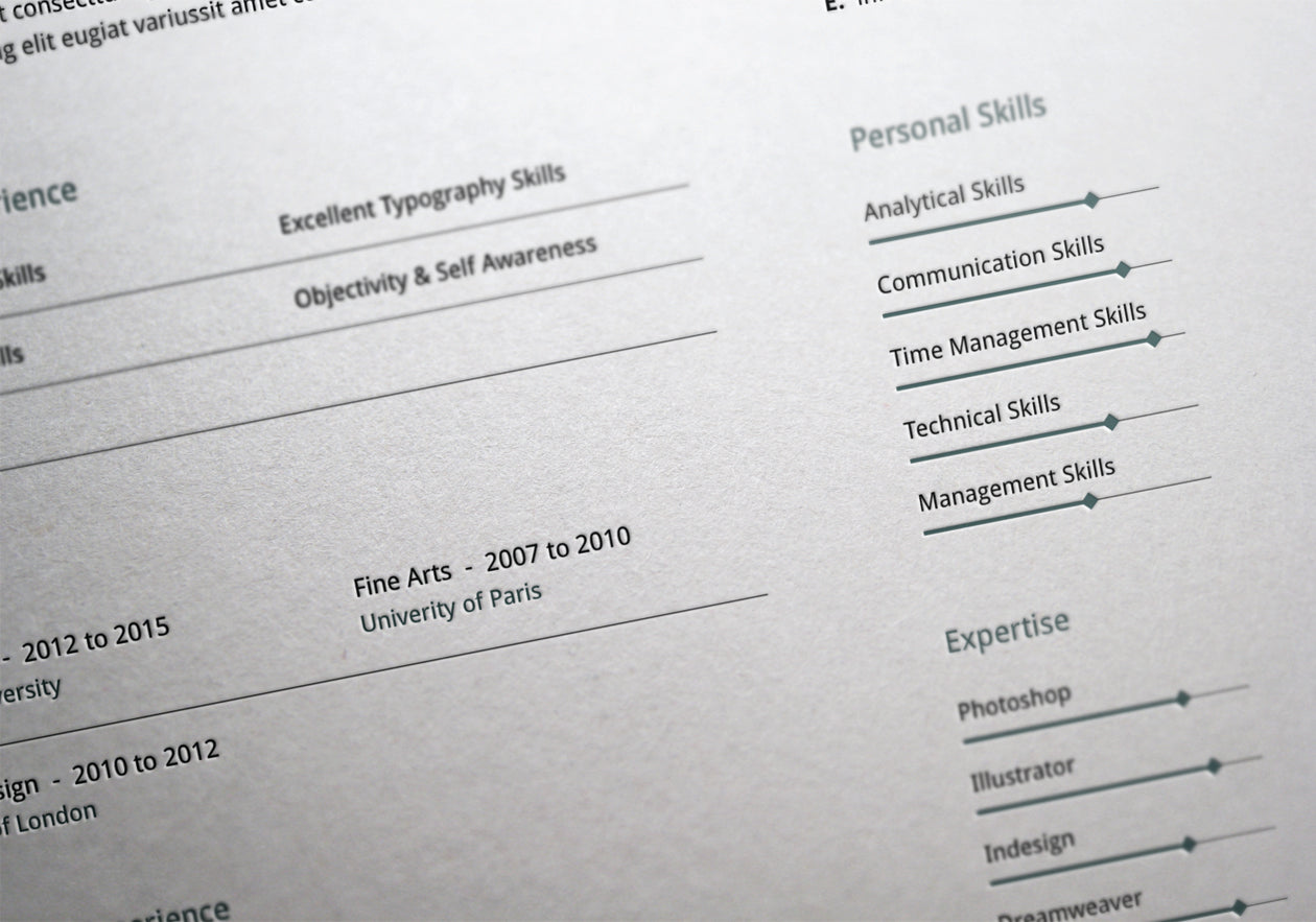 Free Creative Resume and CV Template in Illustrator (AI) Format