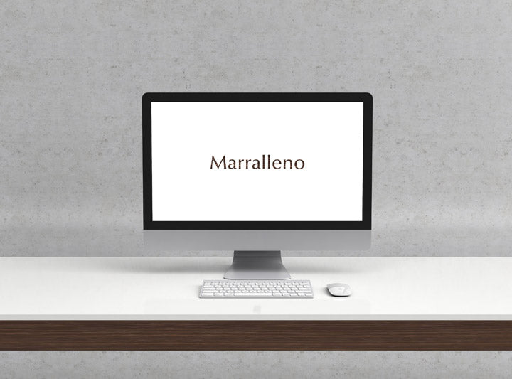 Free iMac Front View Mockup with Empty Screen