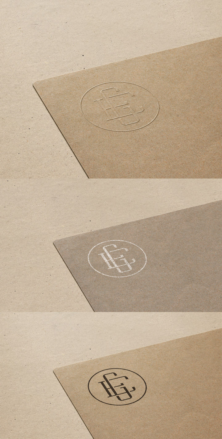 Free A Close-Up Logo Mockup on Cardboard Paper