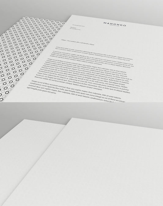 Free Highly-Detailed Letterhead Mockup
