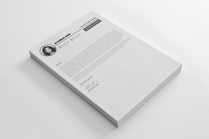 Free CV Resume Template for Microsoft Word, Illustrator (AI) and Photoshop (PSD) Formats