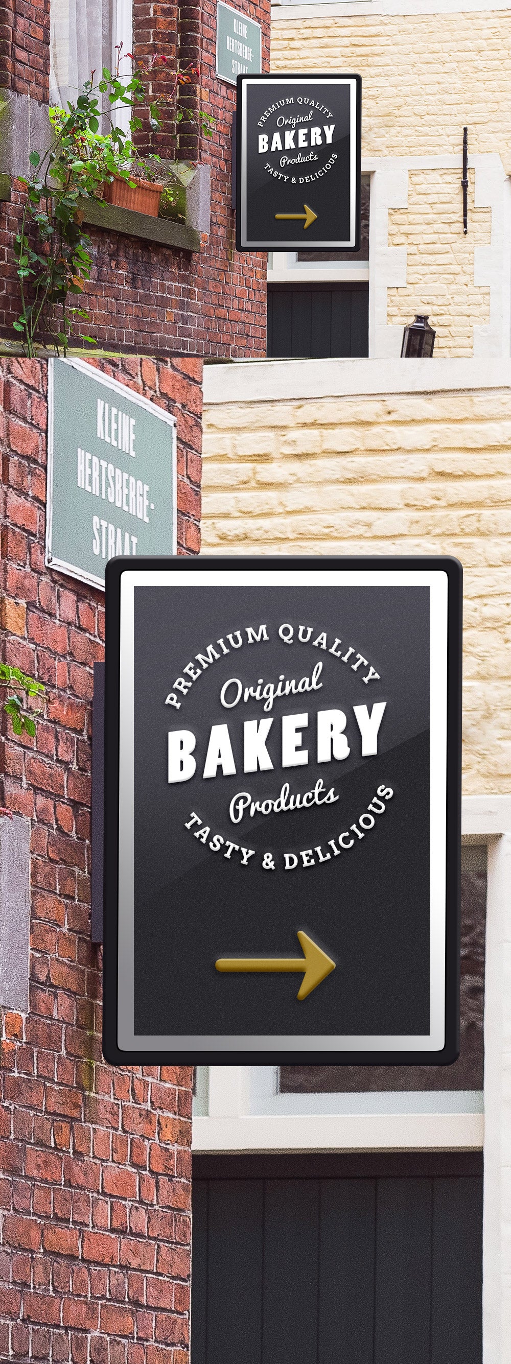 Free Public Bakery Business Signage Logo Mockup