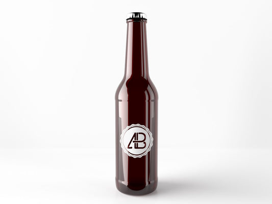 Free Ultra-Realistic Beer Bottle Mockup
