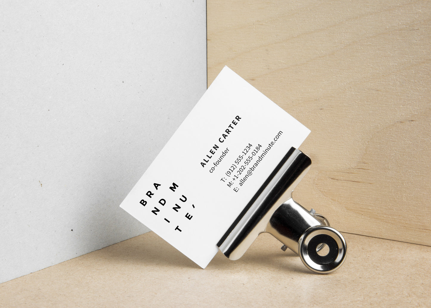 Free Realistic White Business Cards MockUp