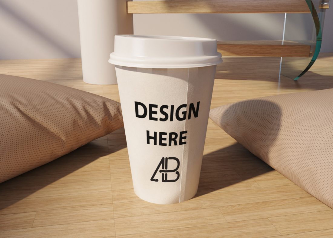 Free ultra-Realistic Coffee Cup Mockup