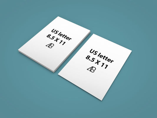 Free Realistic US Letter Paper Mockup