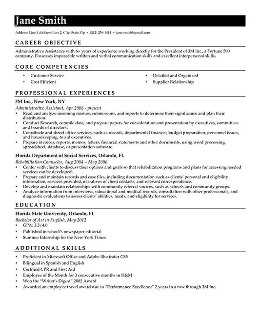 Free Contemporary Resume Templates in Microsoft Word Format