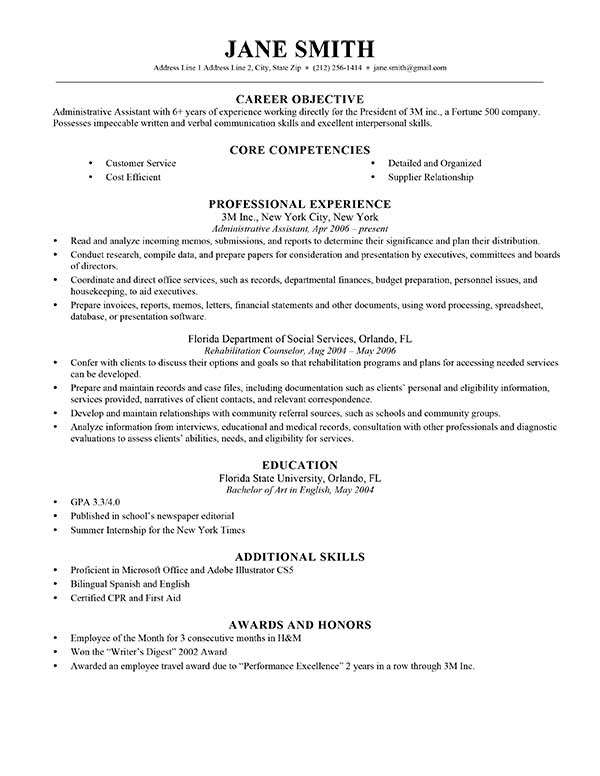 Free Timeless Resume Templates in Microsoft Word Format – CreativeBooster