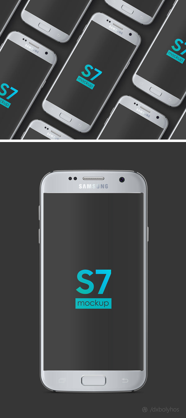 Free Samsung Galaxy S7 PSD MockUp Screen