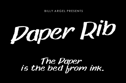 Free Paper rib Font