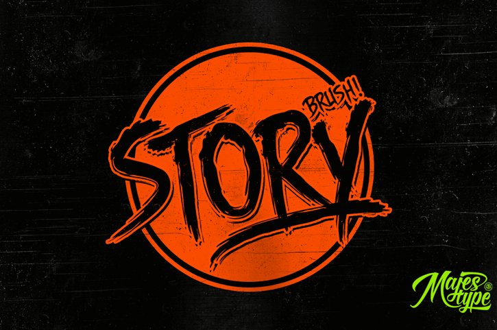 Free DHF Story Brush Font